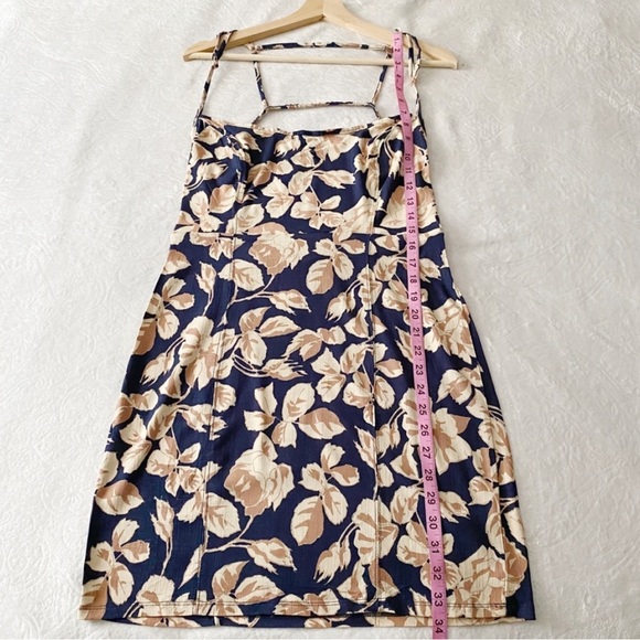 NWT Free People Floral Mini Dress with Cut Out Dress - Picture 4 of 13